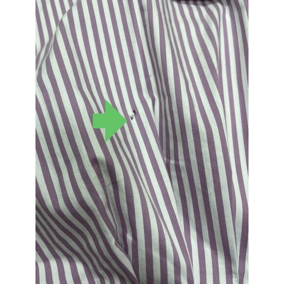 Exquise Anthropologie Midi Shirt Dress Tobie Purple Pleated Preppy Boho XS NWT - Picture 14 of 14